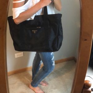 Oversized Prada bag
